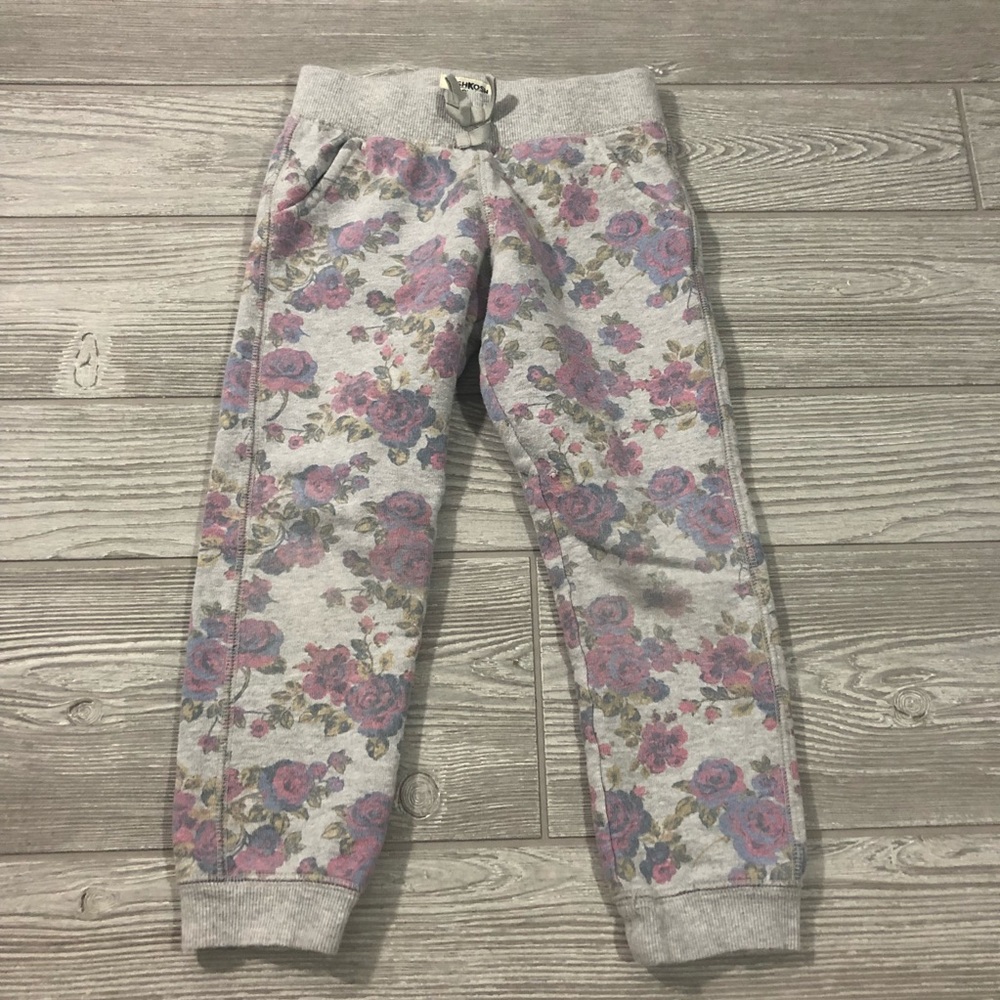 5/$25 • OshKosh • Factory Faded Floral Joggers